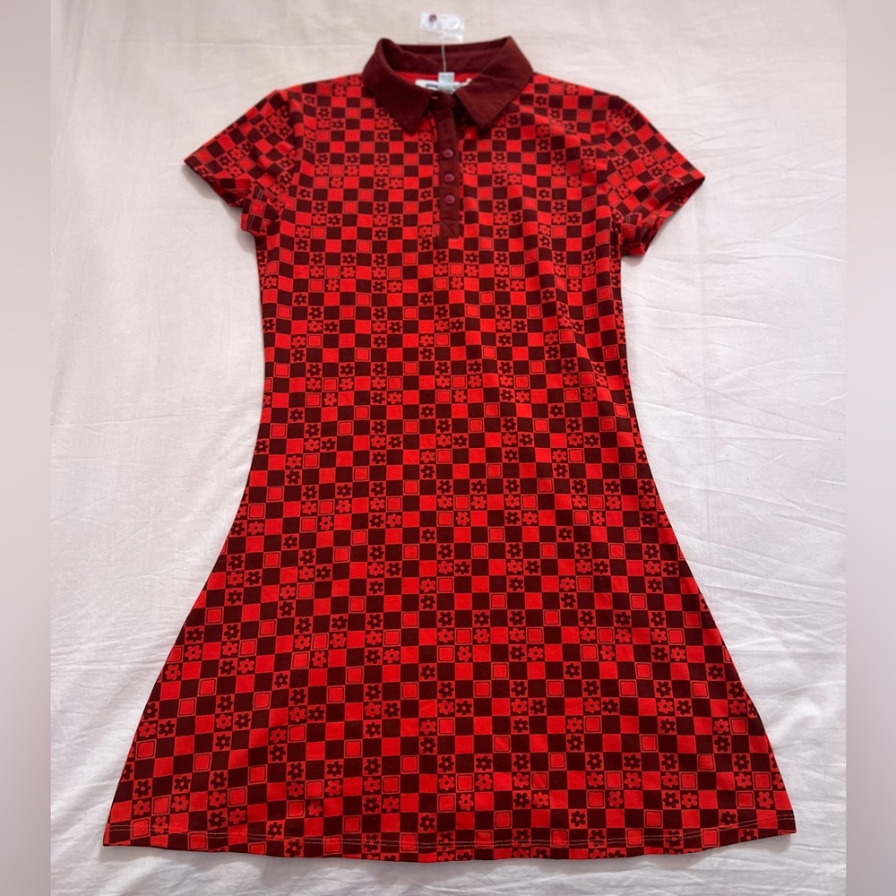 COPY - Urban Outfitters Red Checkered Polo Dress